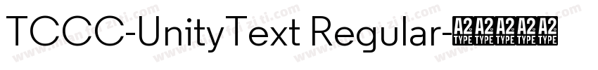 TCCC-UnityText Regular字体转换
